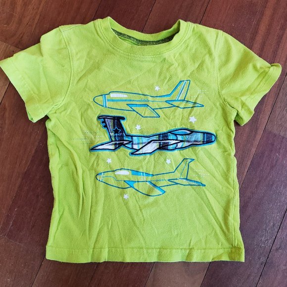 jumping beans Other - Jumping Beans Neon Green Plane T-Shirt Size 2T